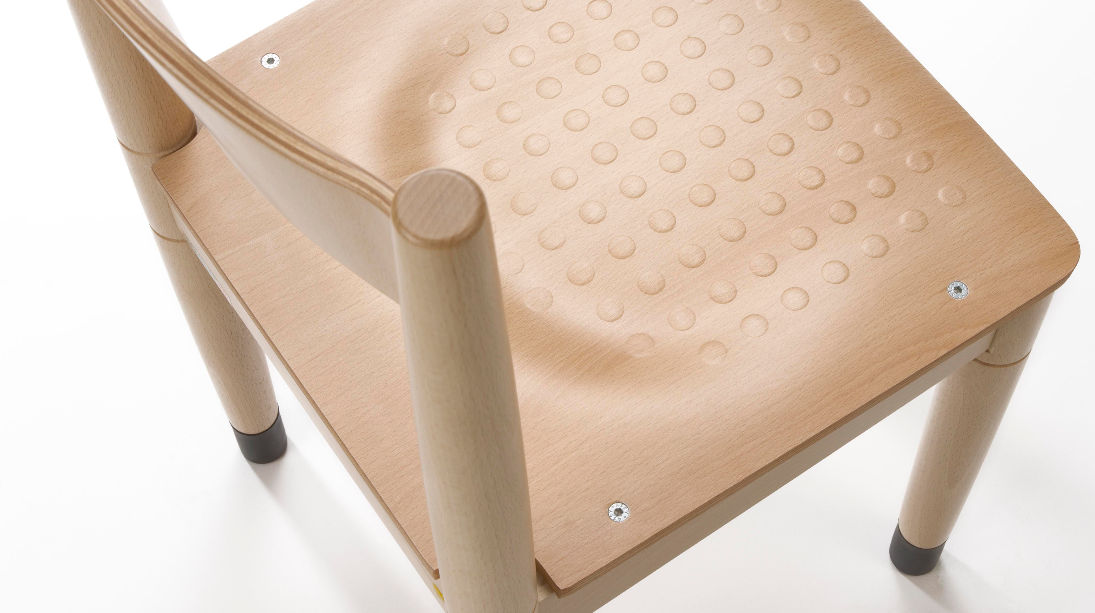810 leerlingstoel, witte rug
